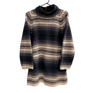 Vintage New York Style Hand Knit Tunic Sweater Size Small